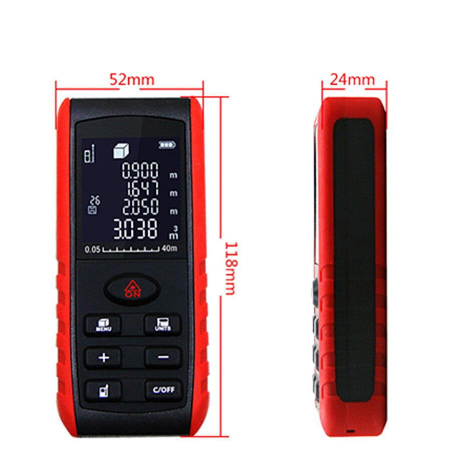 Télémètre Laser à infrarouge de haute précision, règle électronique portable, Rechargeable, 40-100 mètres de Distance