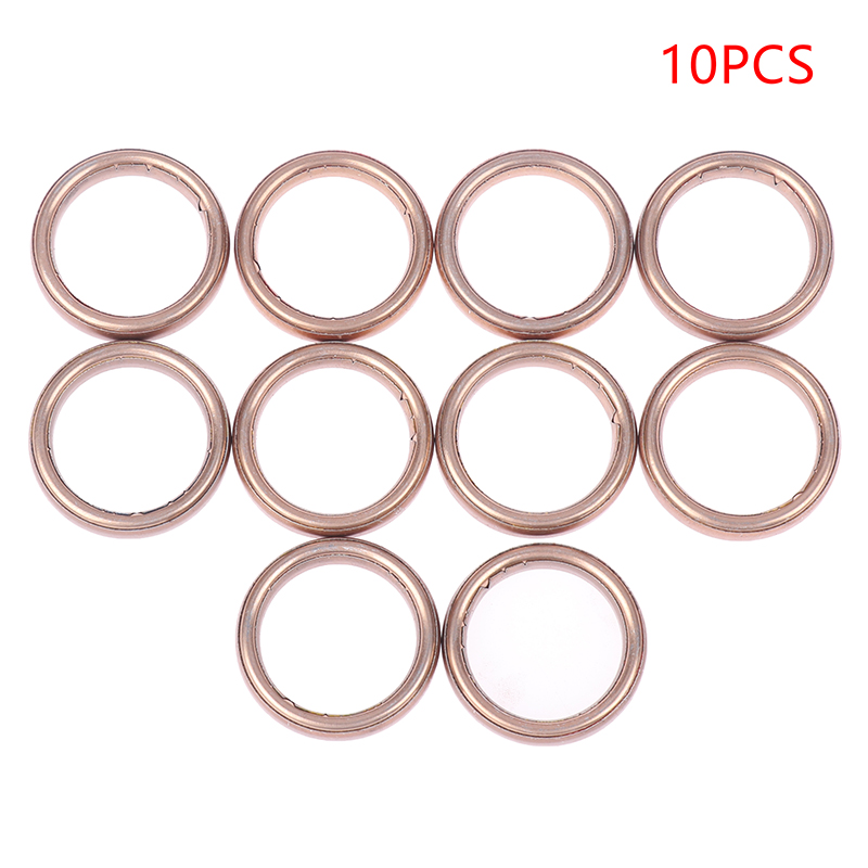 Junta de escape de silenciador para motocicleta GY6, accesorios para ciclomotor, 70CC, 100CC, 110CC, 125cc, 150cc, ATV, 10 unidades por juego