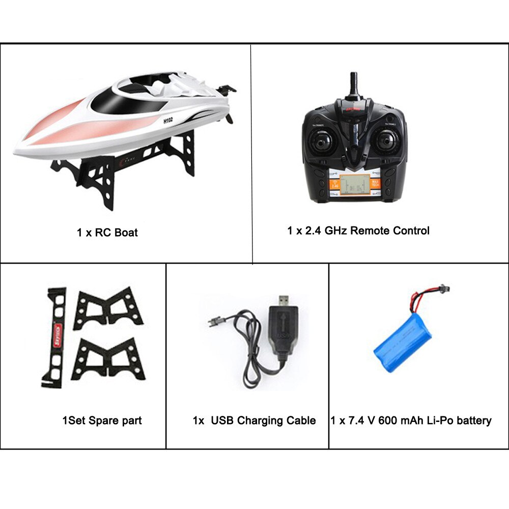 H102 Model Rc Boat Remote Control Boat For Kids And Adults Best For Kids Fast Ship With Water Cooling System#HG