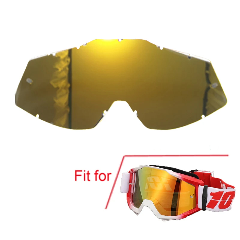 Neue Männer Moto-Cross Brille Motorrad Brille Enduro Anti-Nebel Radfahren Moto Schmutz Fahrrad MX MTB Reiten Sonnenbrille HD Verspiegelte objektiv: Gold