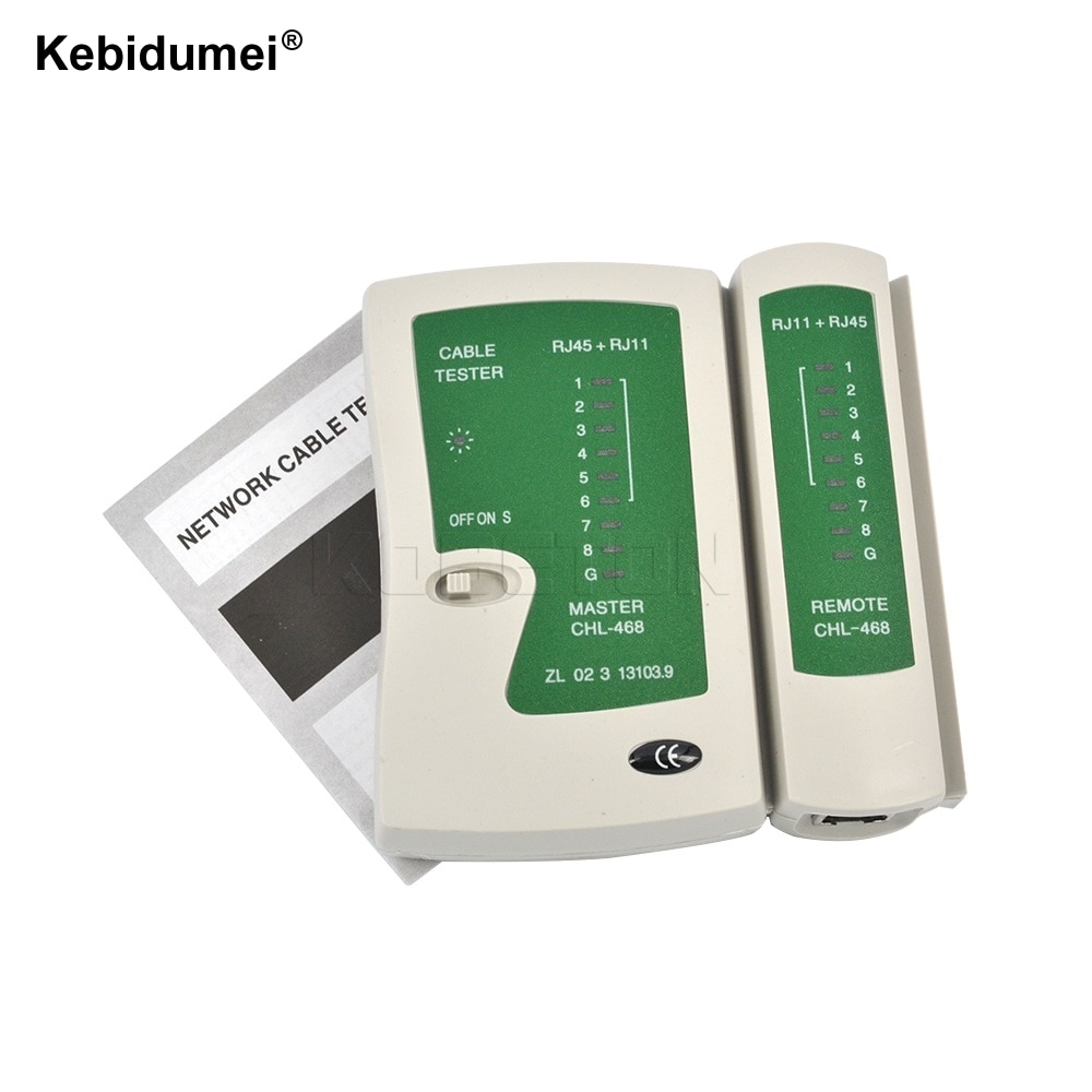 Kebidumei RJ45 RJ11gatto5 gatto6 LAN Cavo tester Handheld tester del Cavo di Rete di Filo di Linea Telefonica inseguitore rivelatore attrezzo kit