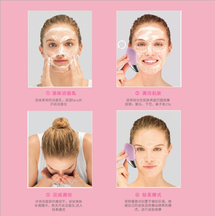 Online Celebrity Celebrity Style IPL Inductive Therapeutical Instrument Warm Facial Part Massage Cleaning Derive Instrument Home