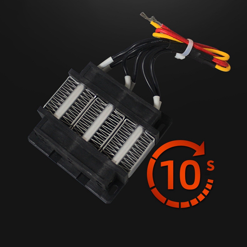 Calentador de aire PTC, elementos de calefacción de cerámica, 24V, 200W, calefactores eléctricos de temperatura constante PTC aislados para incubadora