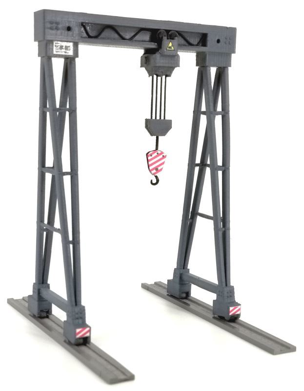 1:87 anteil Harz Modell Zug Modell Gebäude Szene Layout Sand Tabelle Eisenbahn Diy Montage Kran