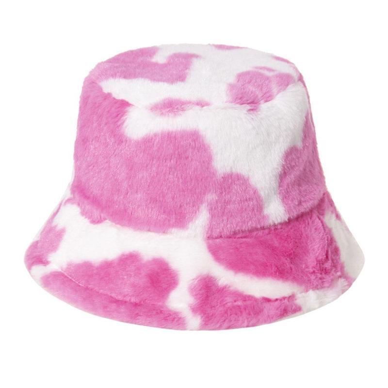Appa Bucket Hat Hip Hop Lamb Wool Gorros Fishing Cap Fur Bucket Hat Plaid Panama Winter Warm Arrow Symbol Print Appa Bucket Hat: L