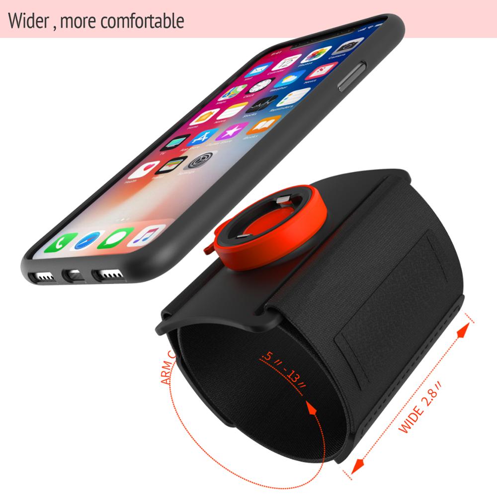Universal Sports Armband for iPhone 11 X 8 7 Samsung Rotatable Wrist Running Sport Arm Band With Key Holder for 4-6 inch Phone