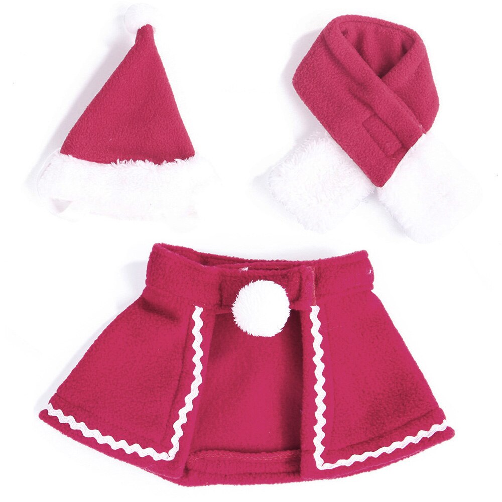 Noël chat costume chapeau écharpe cape animal de compagnie déguisement chiot chaton rouge ajoute une atmosphère festive