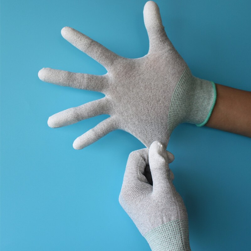 5 par/worek Rękawice antystatyczne Komputer PC ESD Bezpieczne uniwersalne rękawice robocze Elektroniczne antypoślizgowe robić ochrony palców