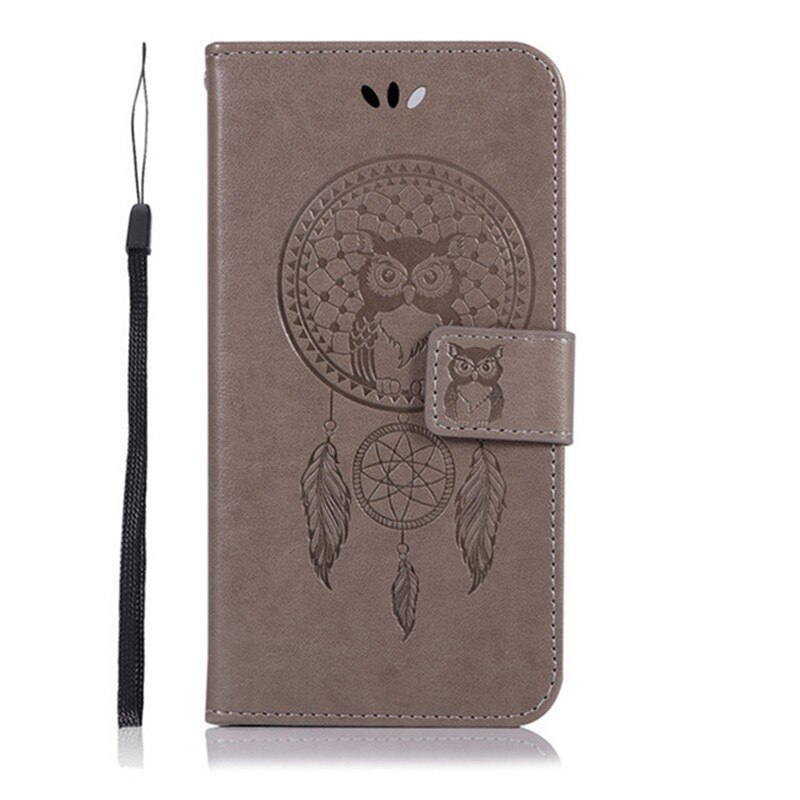 Voor xiaomi redmi note 5a hoesje portemonnee pu leren hoesje voor xiaomi redmi note 5a note 5a mdg 6 mde 6 mdt 6 hoesje flip telefoontasje: Grijs