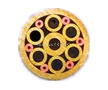 Remaches de pasador de mosaico de 6mm para tornillo de mango de cuchillo, remaches de mosaicos de latón, tubo de acero para uñas, más , estilo exquisito, longitud de 90mm: Plata