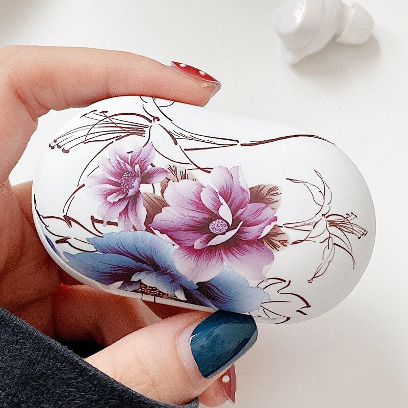 Retro Flower Marble PC Matte Earphone Case For Samsung Galaxy Buds+ Plus Cover For Galaxy Buds Bluetooth Wireless Headset Case