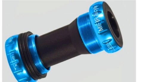 Tretlager 68/73mm Fahrrad Achse MTB Road Radfahren Tretlager Wasserdicht CNC Aluminium Legierung BB Kurbel Set achse Teile: blue