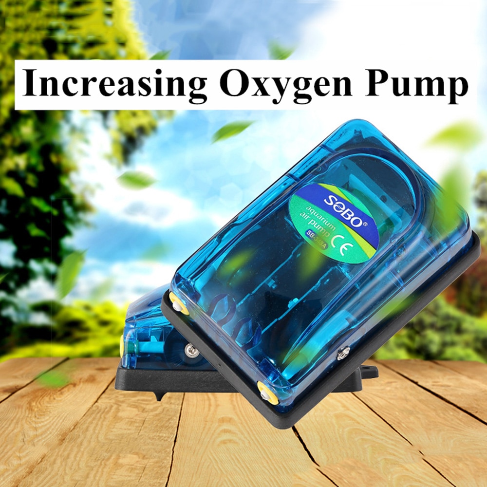 Silent Aquarium Air Pump Fish Tank Oxygen Air Compressor Aerator Aquarium Air Flow Maker Prump For Fish Marine Plant Tank