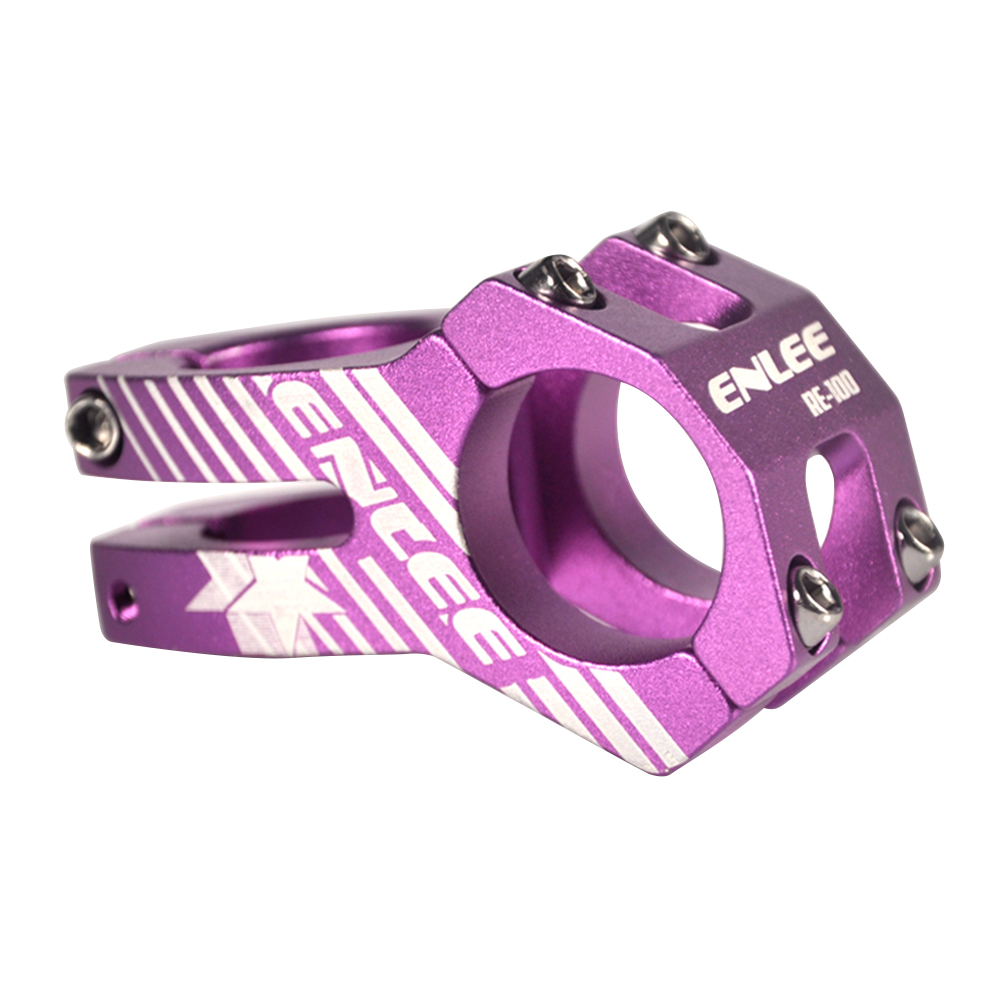 Aluminum Alloy Bicycle Stem Mountain Road Bike Stem 31.8mm Handlebar Short Hollow Downhill Parts Cycling Parts: Purple