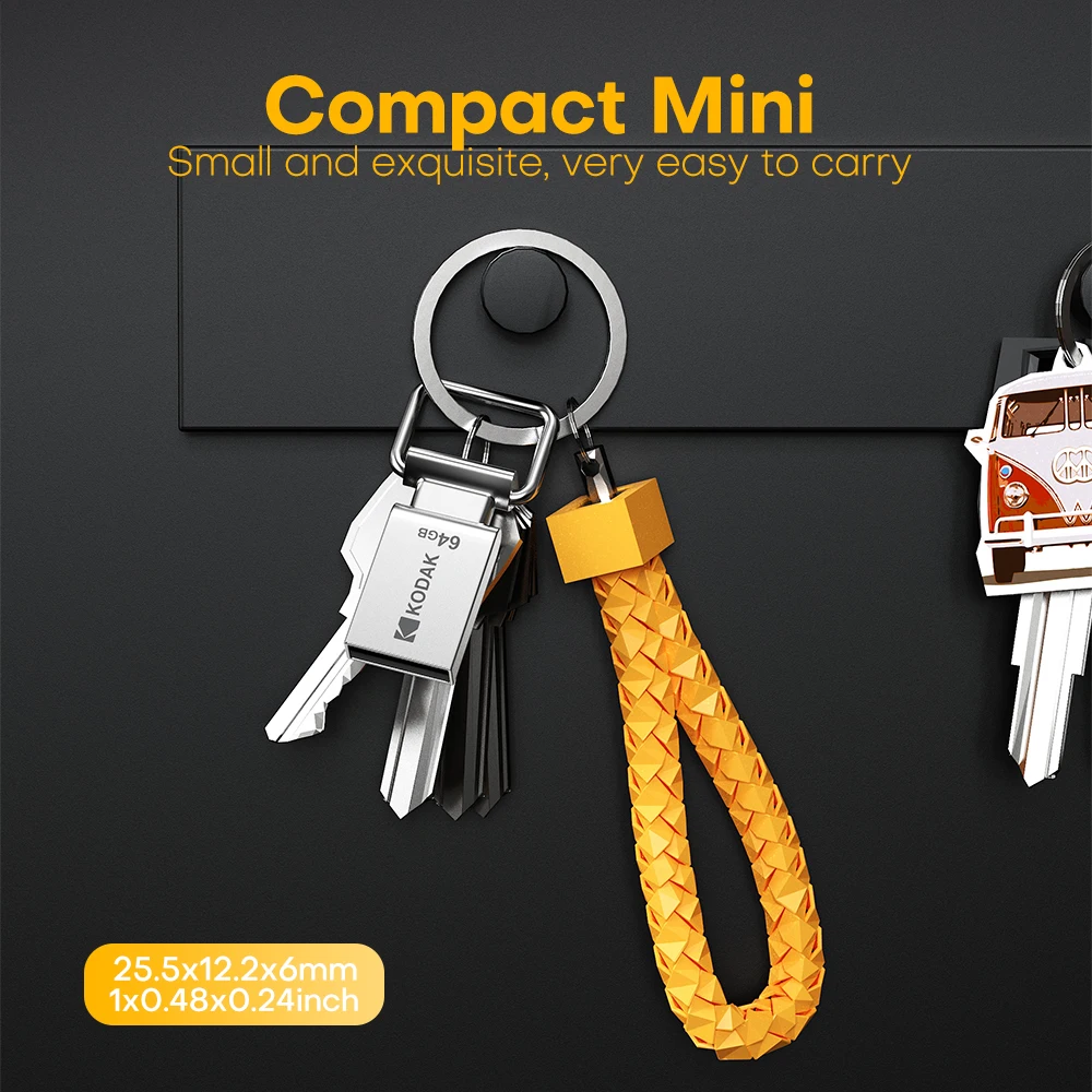 Original KODAK K112 Mini USB-Flash-Laufwerk USB2.0 Pen Memory Drive 32 GB 64 GB 128 GB U Disk USB2.0 Tragbarer Speicher für Auto-PC