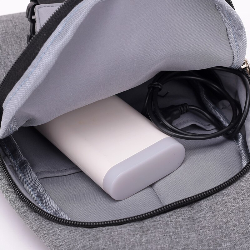 USB Ladung Umhängetaschen Männer lässig Brust Tasche Pack Für Kurze Reise Anti Diebstahl Brust Tasche Sommer Schulter Bote tasche