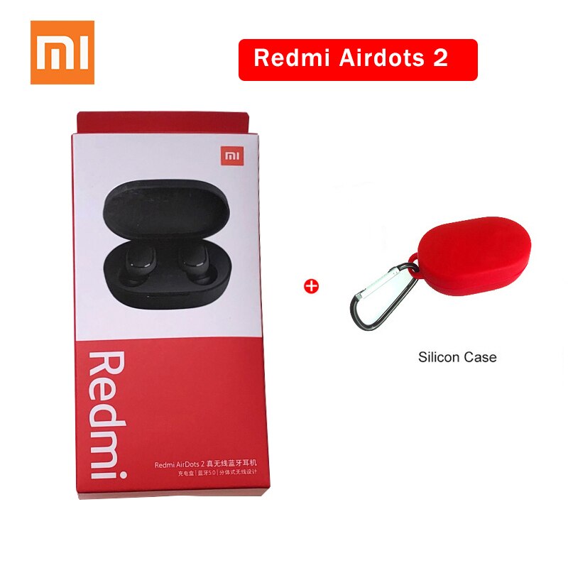 Xiaomi Redmi AirDots 2 TWS Bluetooth 5.0 Noise Reduction with Mic AI Control Redmi AirDots S True Wireless Headset: Airdots 2 red