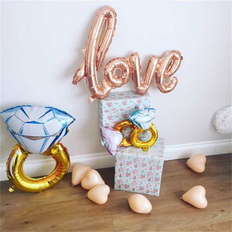 18inch herz luftballons hochzeit valentinstag Tage 16 zoll Rose Gold Braut Ballons Zu Werden Folie Brief Ballons Hochzeit bachelorette