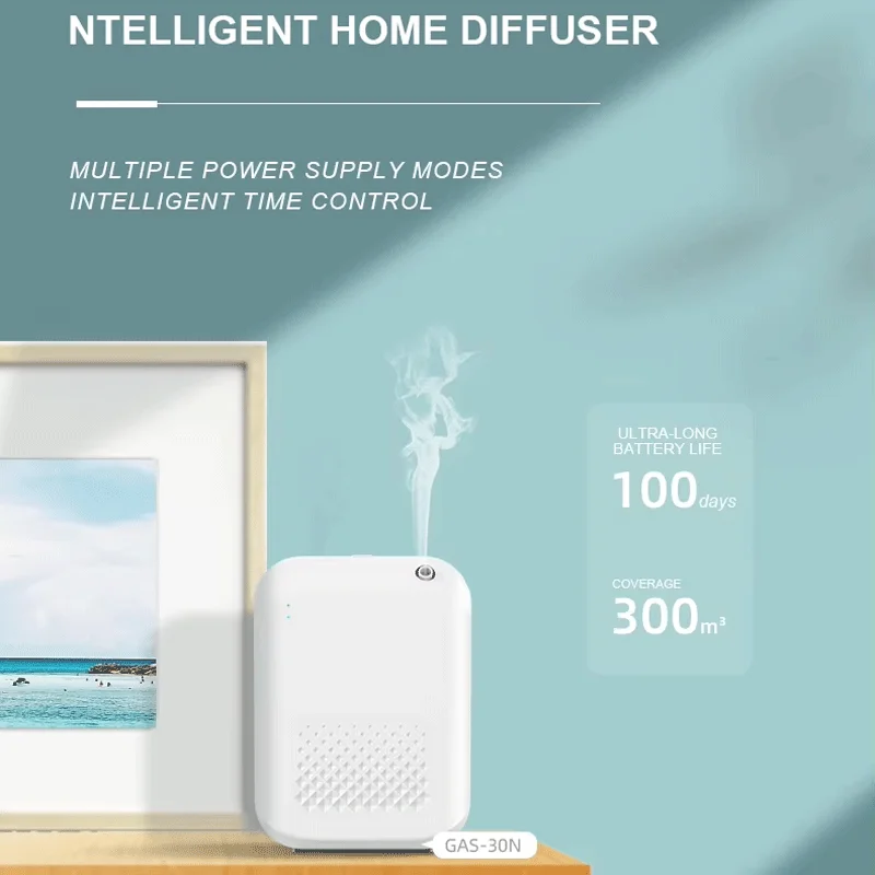 Bluetooth Aroma Diffuser 300m3 Batterij Elektrische Geurverspreider Muur Opknoping Essentiële Olie Diffuser Home Hotel Luchtverfrisser