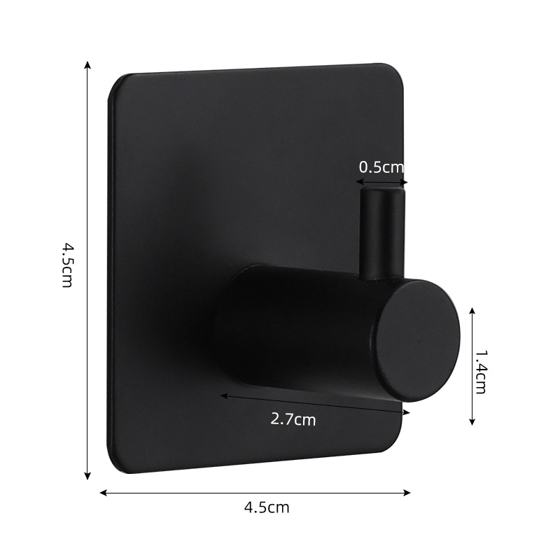 Adhesive Wall Hooks Towel Holder Door Key Cloth Coat Bathroom Robe Hanger Kitchen Hardware Rack Bag Hook Organizer For Hanging