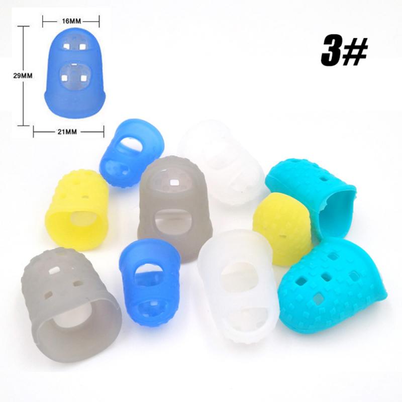 1/4 stücke Gitarre Finger einstellen Silikon flexibel Verknüpfungen Hand Finger Schutz Praxis Gitarre Zubehör Anfänger der Praxis Finger Hütte: 1pc L