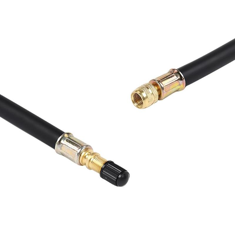Vodool 100mm/140mm/190mm universal flexibel gummislang bil hjul ventil skaft däck ventil förlängning med lock bil ventil stammar lock