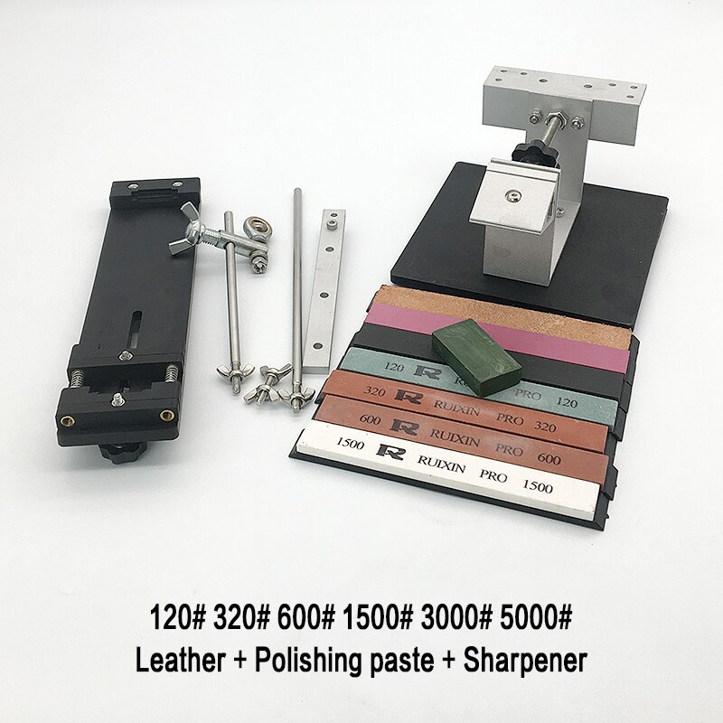 kitchen knife sharpener Multifunction Fixed angle sharpener apex edge blade ruby bar whetstone diamond set sharpening tools: E