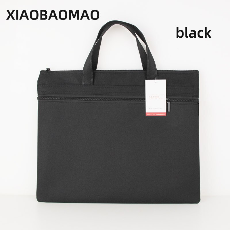 Folder Document Bag Man Laptop Handbags Portable File Bag Business Briefcase Organizer Notebook Handbags Solid Color