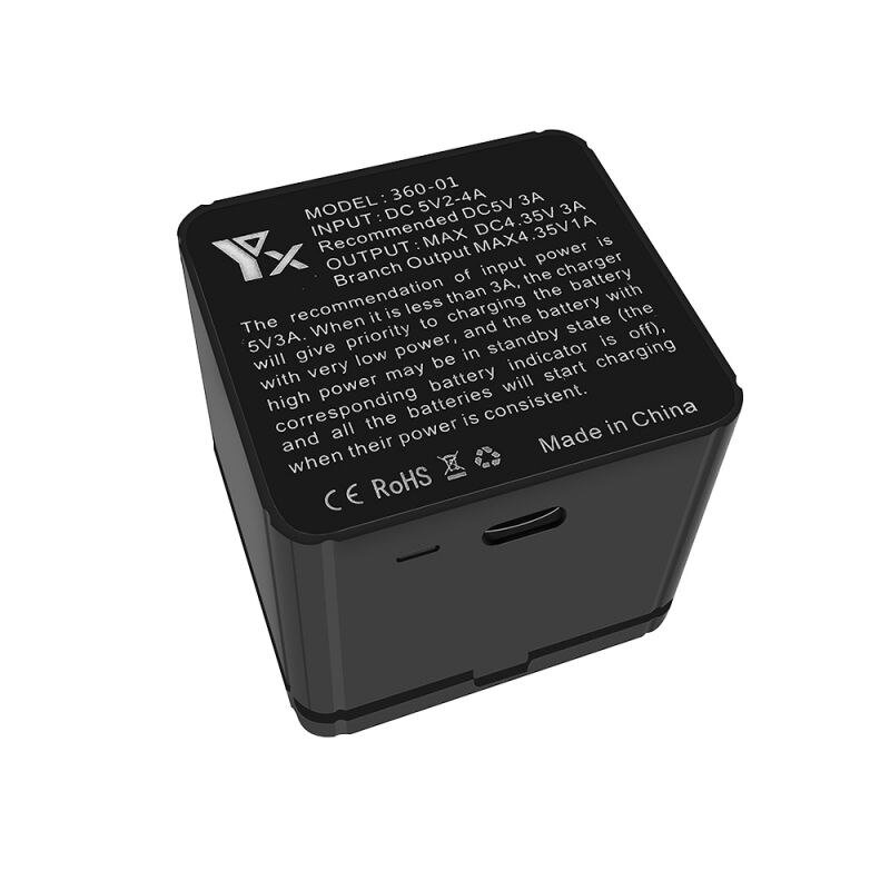 Lade Box Typ-C Interface Drei Lithium-Batterie Ladegerät Multi-Funktion Für Insta360 One X Sport Kamera