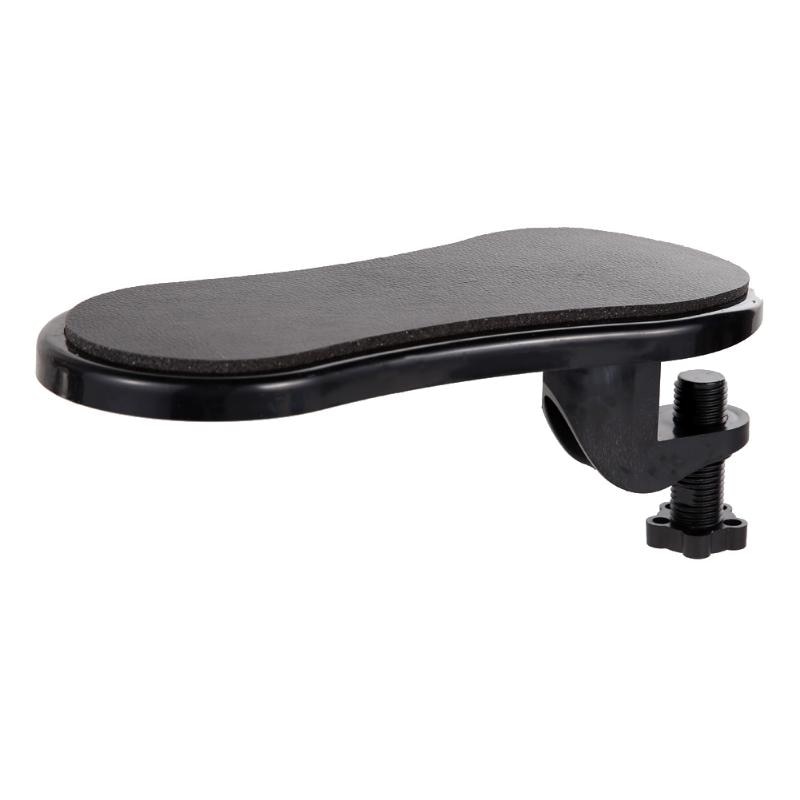 Reposabrazos acoplables mesa de escritorio soporte de brazo de ordenador protección de hombro de la mano Reposabrazos de muñeca extensor de silla: Black