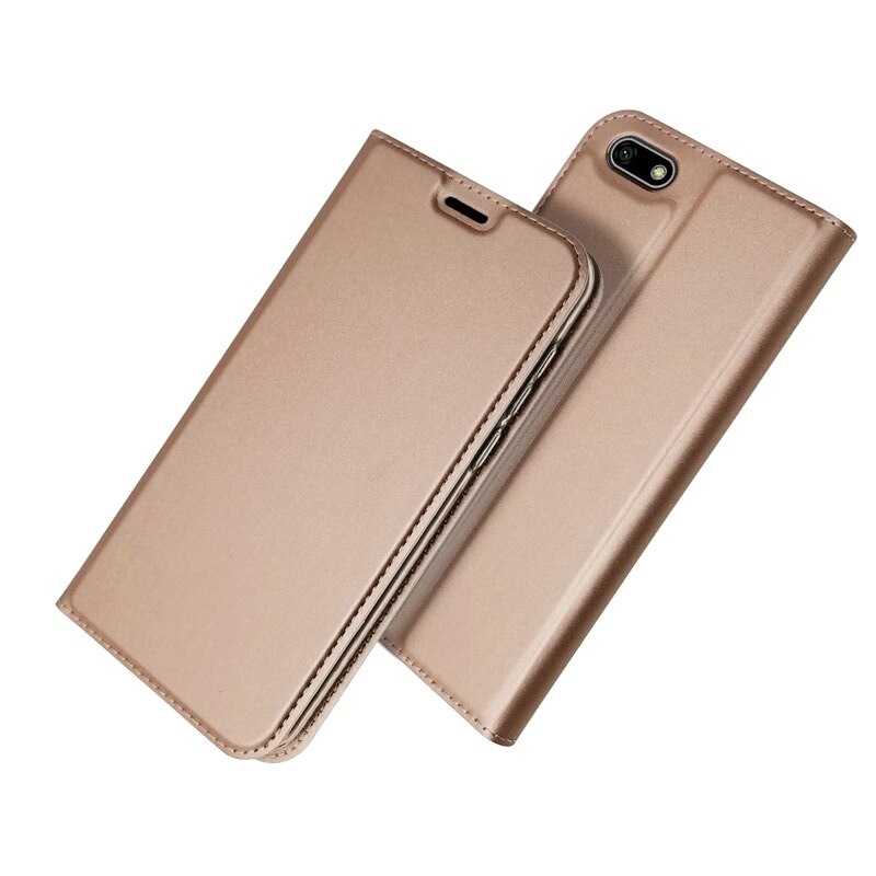 Capa de couro pu para celular huawei honor 6a, capa com flip magnético para huawei honor 6a 6x capa carteira de luxo: Honor 6X / Rosa