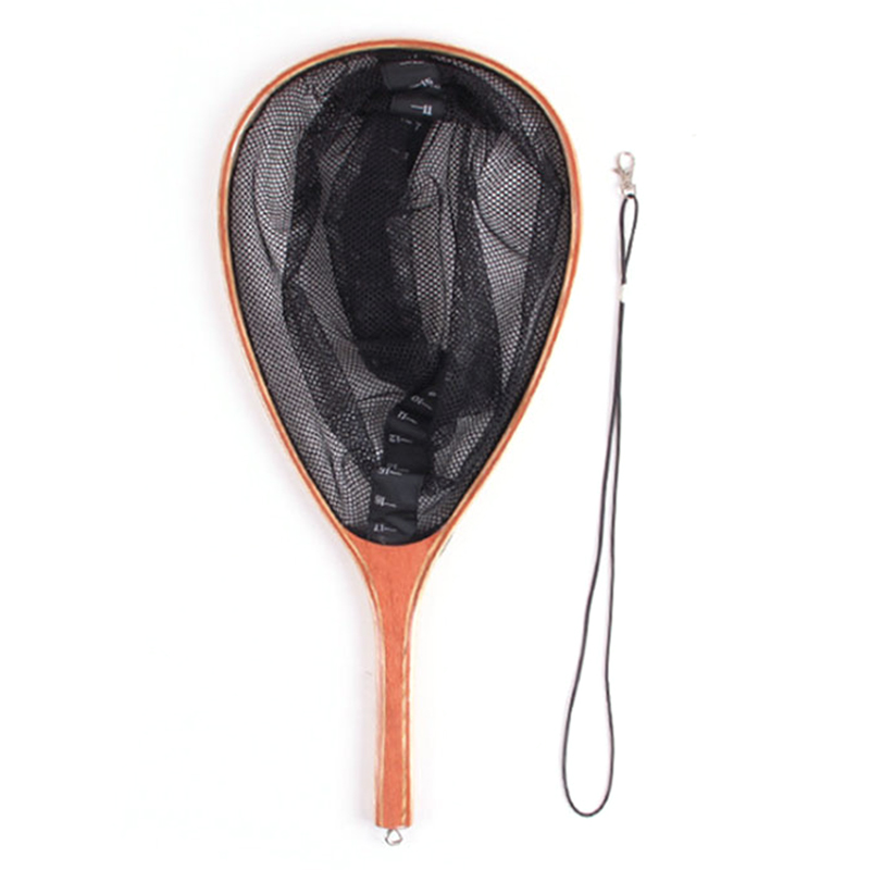 Fly Fishing Landing Net Soft Rubber Small or Big Mesh Trout Catch and Release Net without the Magnet