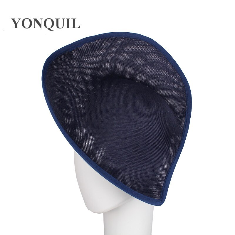 Lot de 30 cm grandes bases de fascinateur de mariage pour femmes, accessoires de coiffure à faire soi-même, chapeaux fascinateurs, couvre-chefs vintage, 5 pièces/lot: Marine