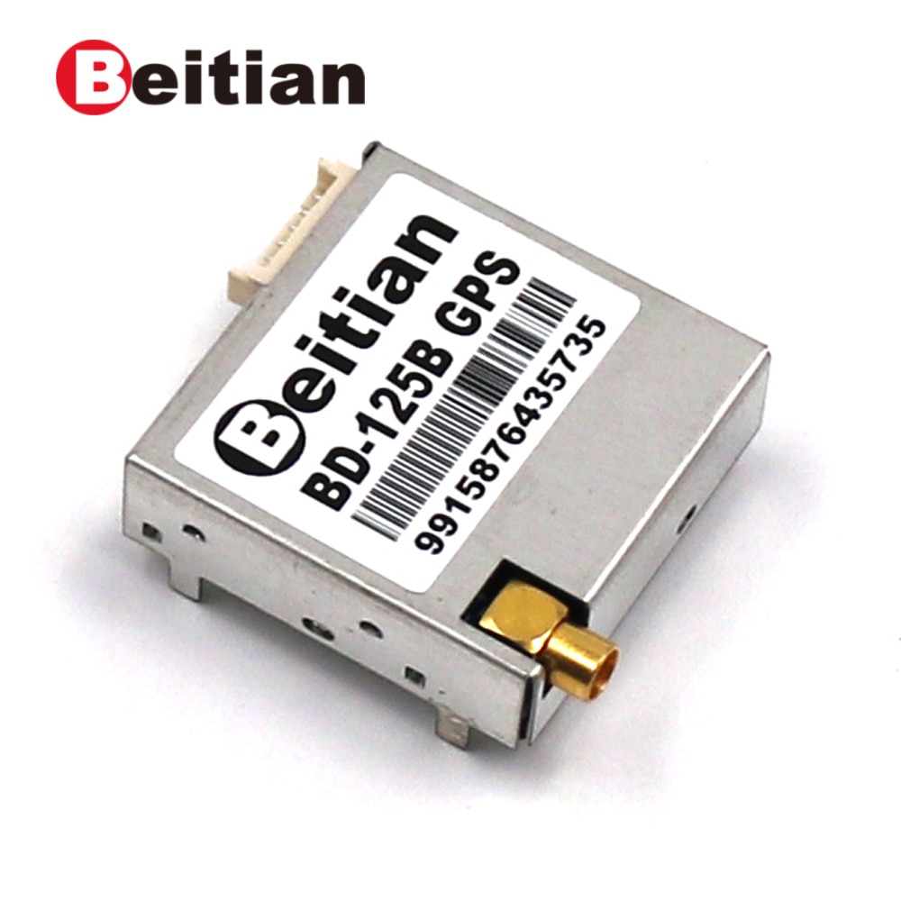 BEITIAN GPS BDS Module W/ external Antenna 9600bps RS-232 Level NMEA-0183 1Hz 4M FLASH 5.0V 1.25mm 6pins connector BD-125B