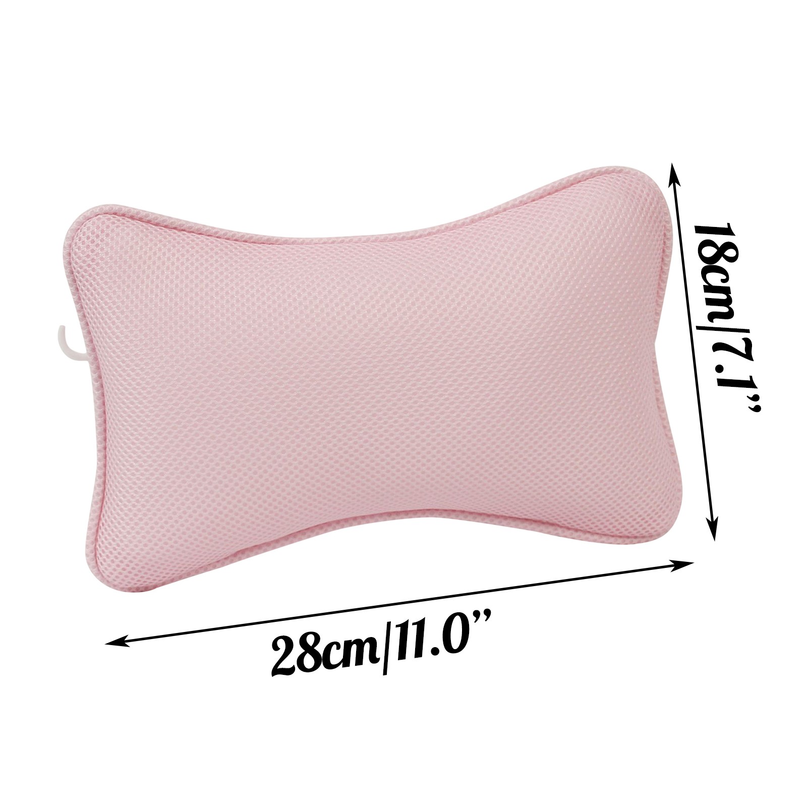 1pcs Non-Slip Cushioned Bath Tub Spa Pillow 3D Mesh Spa Bathtub Head Rest Pillow With Suction Cups For Neck Back Bathroom Supply