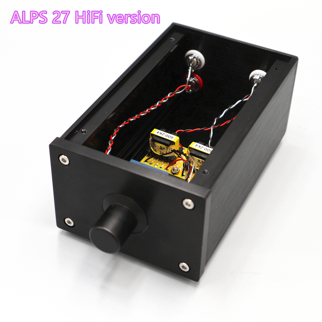 TIANCOOLKEI High Precision Passive Preamp Volume Controller HiFi Pre-Amplifiers Match Power Amplifiers Or Active Speakers: ALPS 27 HiFi version