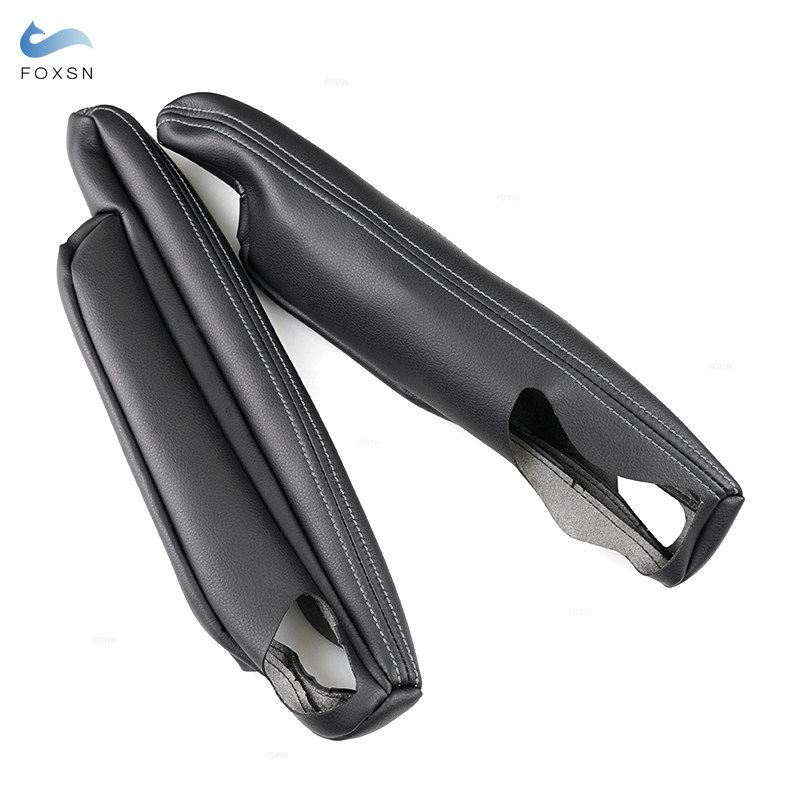 Bracciolo del sedile in pelle per terra rover Freelander 2 2007 - 2015 Rivestimento di protezione della copertura della maniglia del bracciolo del sedile lato conducente e passeggero: verde