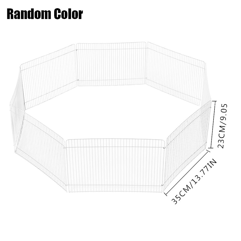 8pcs/pack Small Pet Fence Cage Foldable Free Activity Large Space Pet Playpen Barrier for Hamster Hedgehog Guinea Pig