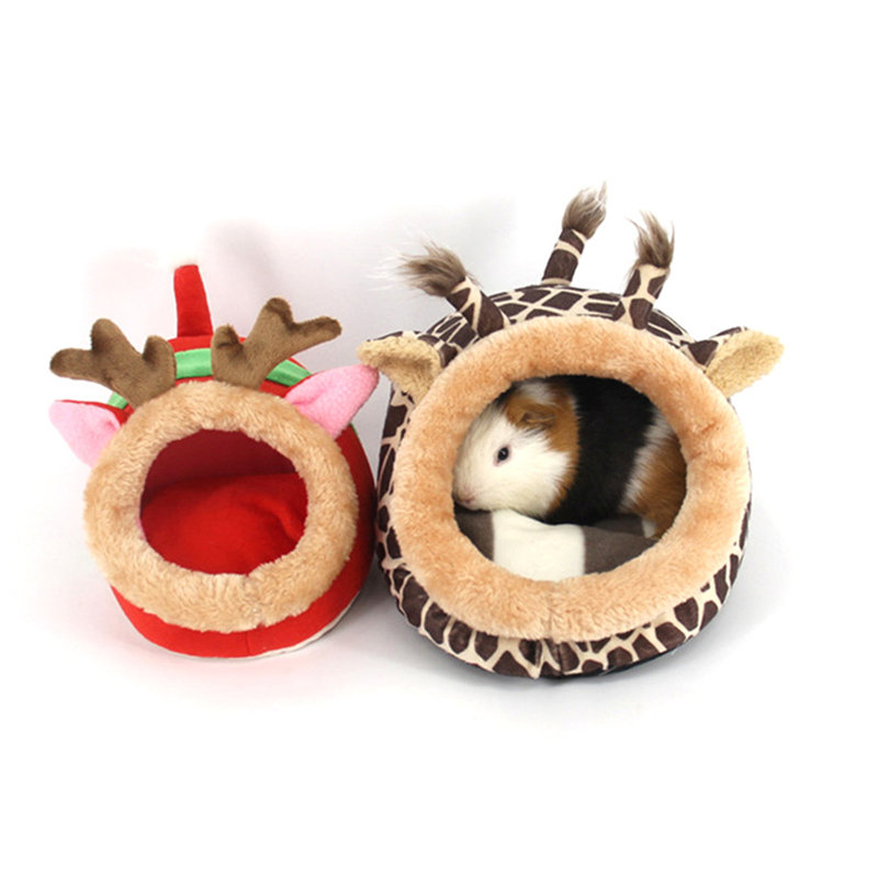Mini Schuhe bilden Kleine Haustier Ratte Hamster KäFeige Braun verrotten Rosa Komfortable Guinea Schwein Zelle Bett Für Igel Käfige Nette Nest