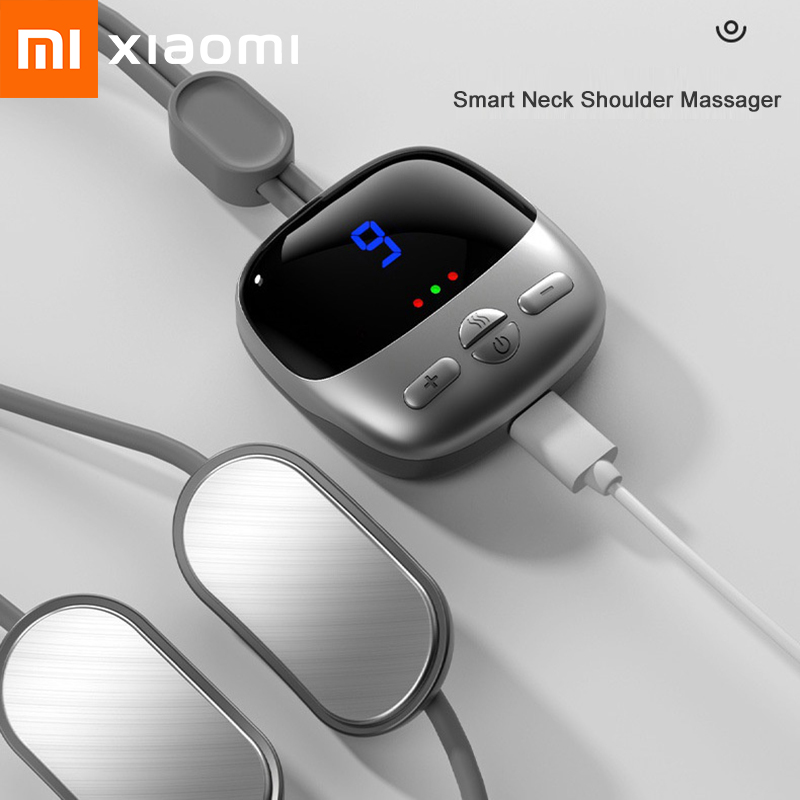 Xiaomi Youpin Massaggiatore per il collo appeso intelligente Massaggio per la schiena della colonna vertebrale cervicale Sollievo rilassante Protezione per le spalle del collo con impacco caldo portatile