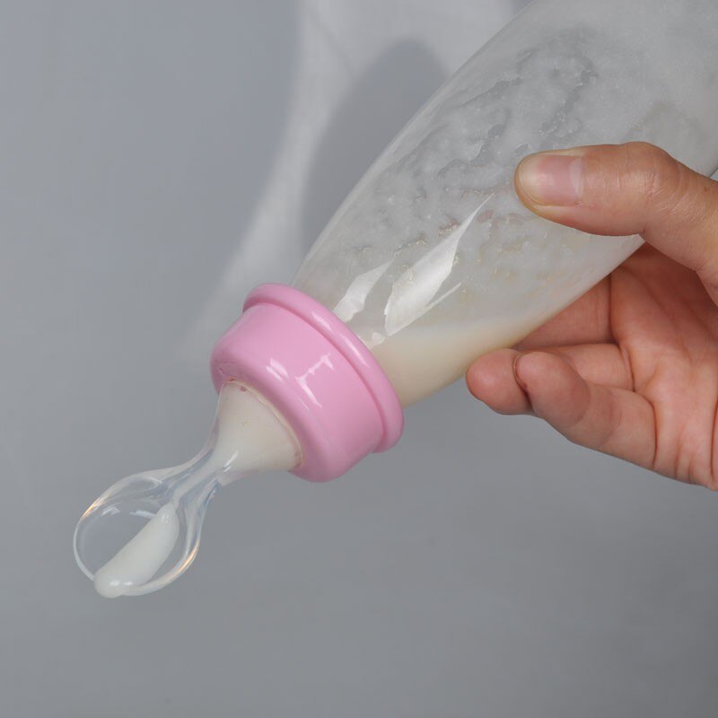 Nyfødt baby rispasta flaske børn presse ske mælk mad støtte flaske spædbarn drikker træning pp kopper 240ml