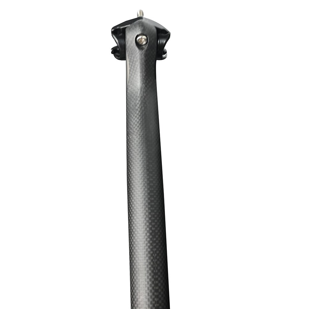 Fiets Zadelpen 3K Mat Full Carbon Fibre Weg Mountainbike Zadelpen Fietsonderdelen 27.2/30.8/31.6*350/400 Mm