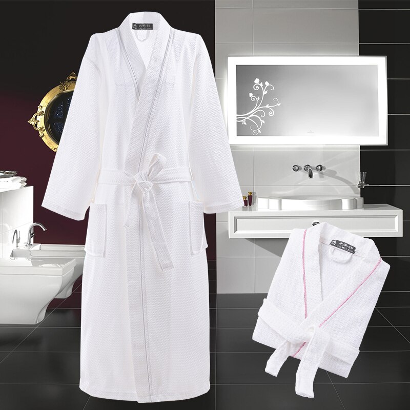 Kimono morgonrock herr v-ringad bomull badrock herrrock sparock hane plus size xxl pyjamas traditionella nattkläder vår sommar