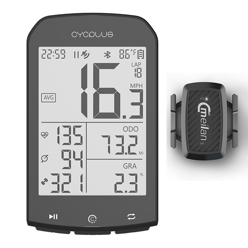 Cycplus M1 Fiets Gps Computer Fiets Computer Speed Draadloze Fietscomputer Stopwatch