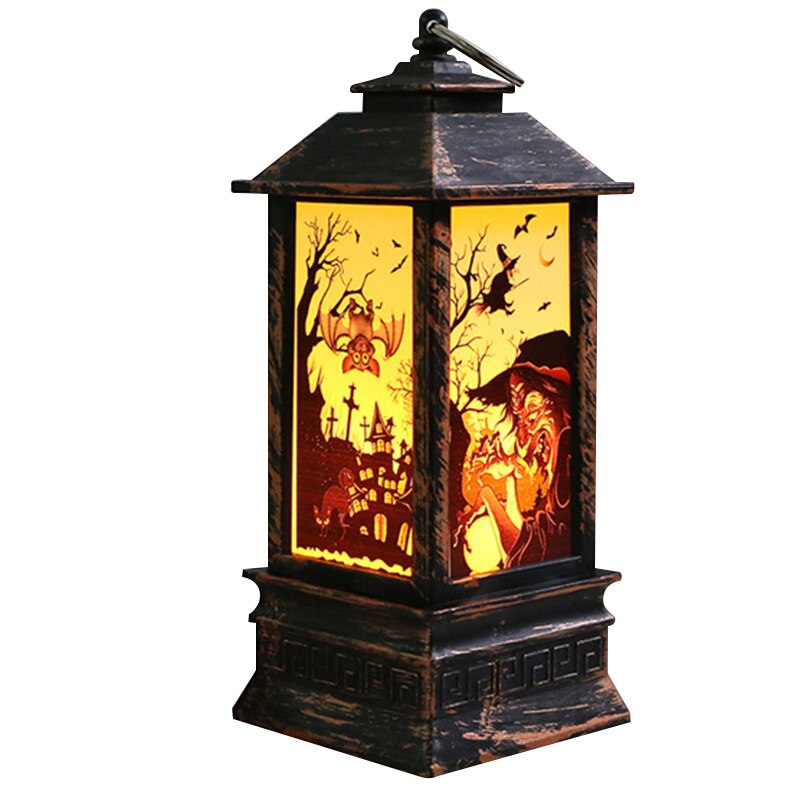 Halloween led natlys lanterne festival dekoration simulation brand lampe fest hjem rekvisitter halloween dekorativ lampe