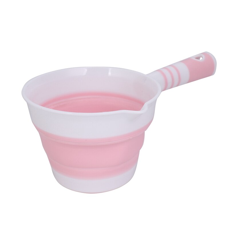 2 Pack Foldable Water Ladle, Collapsible Water Scoop Dipper, Folding Bath Spoon Ladle, Space Saving for Kitchen Bathroom