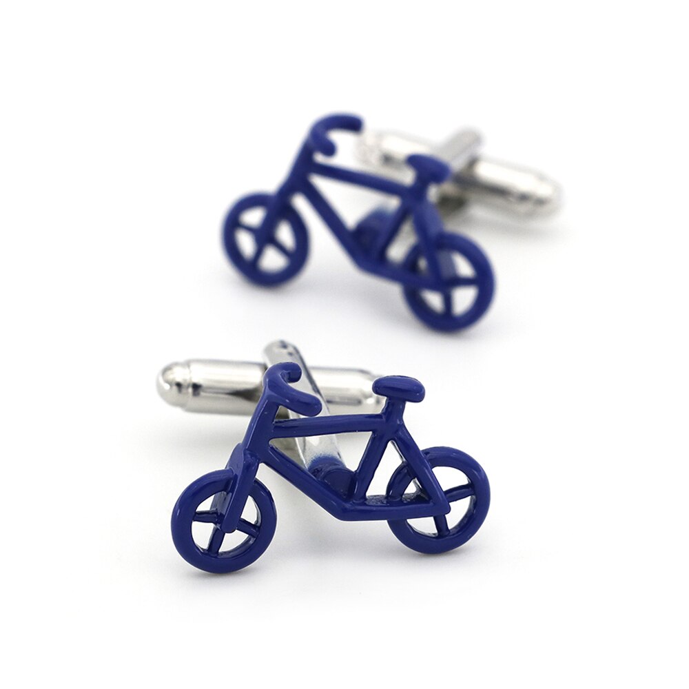 Heren casual fiets manchetknopen messing materiaal zwarte kleur nieuwe fiets manchetknopen & detailhandel