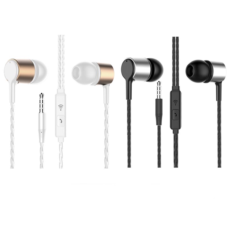 Sport Earphone Wired Super Bass 3.5mm Crack Earphone Earbud with Microphone Hands Free for Samsung