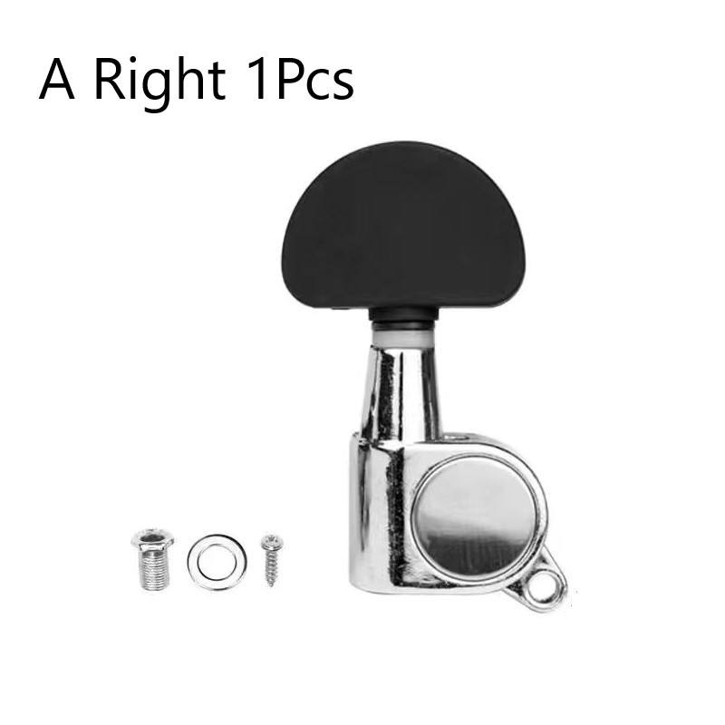 Clavijas de afinación de cuerdas de guitarra izquierda/derecha, semicerradas/todas cerradas, sintonizador de botones, cabezales de máquina, accesorios de guitarra, 1 Uds.: Blanco