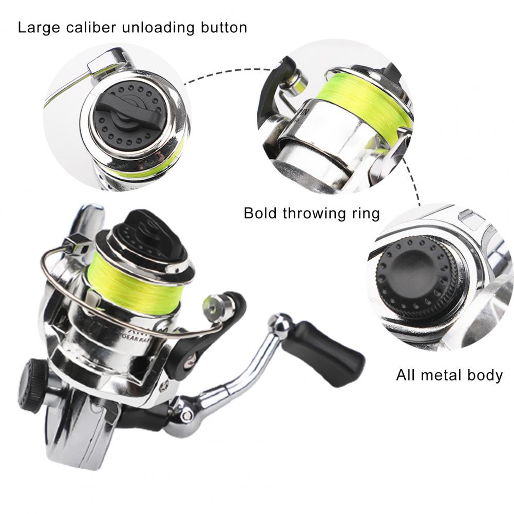 1.6m Outdoor Portable Pen Shape Telescopic Mini Fishing Pole Rod with Metal Spinning Reel Wheel Winter Fishing Rod Tackle Set